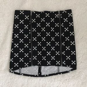 H&M zippered skirt